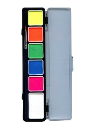 PartyXplosion Special FX neon face paint pallet 6 PXP colours