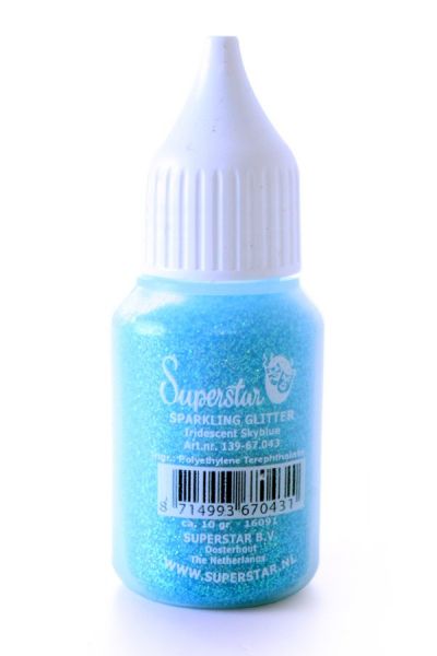 Superstar Sparkling 10 gram Glitter puffer Indecent Sky Blue