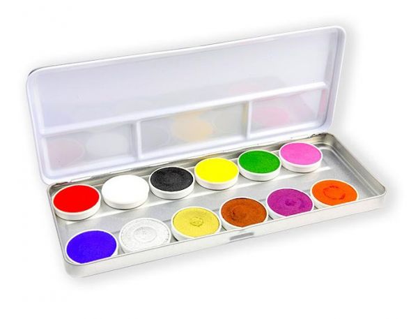 Superstar Face Paint palette with 12 colours