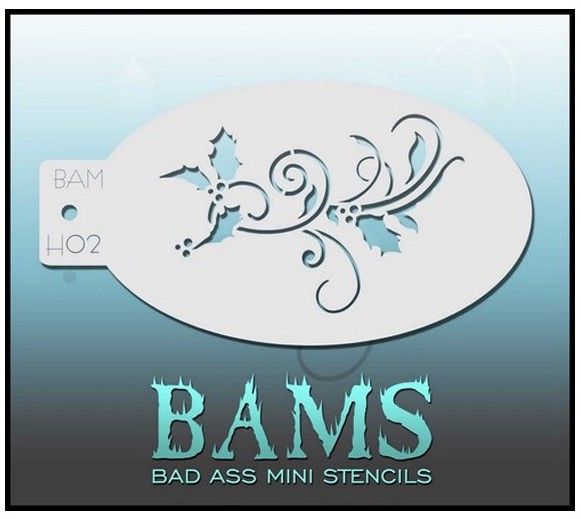 Bad Ass Bams Face Paint Template H02
