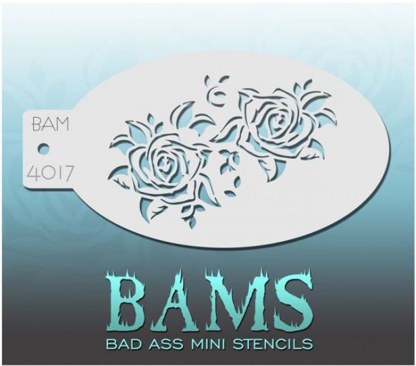 Bad Ass BAMS stencil 4017 Roses