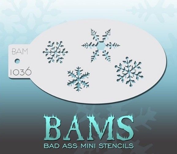 Bad Ass Bams Face Paint Template 1036