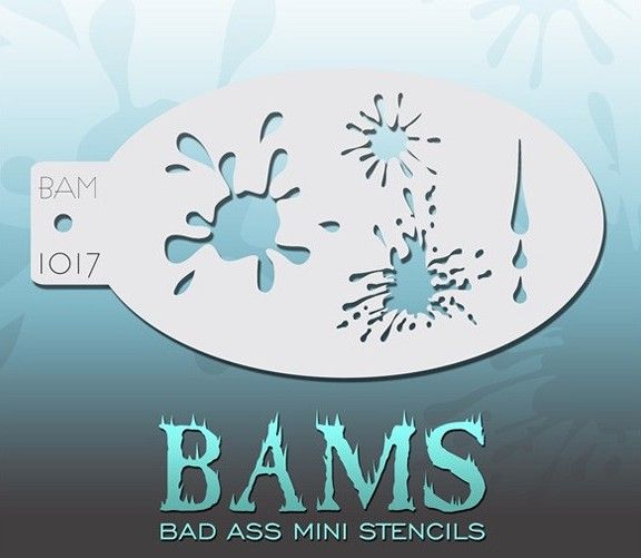 Bad Ass Bams Face Paint Template 1017