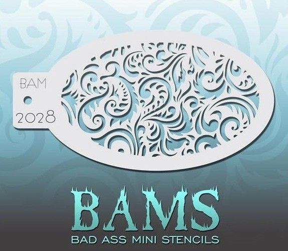 Bad Ass Bams Face Paint Template 2028