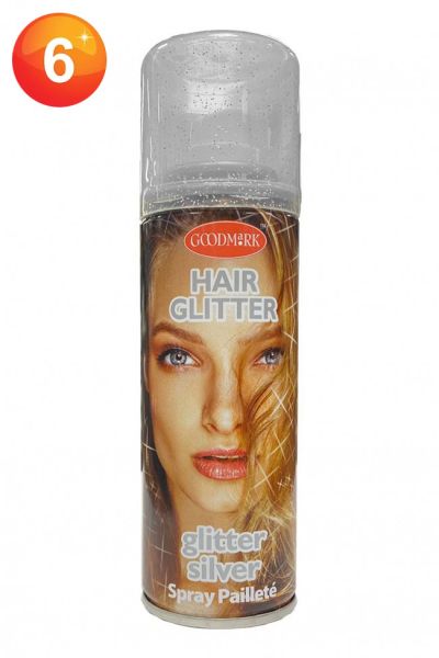 Hairspray glitter silver 125 ml