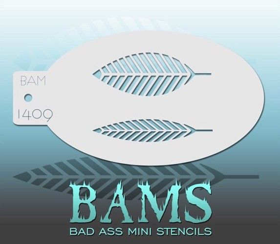 Bad Ass Bams Face Paint Template 1409