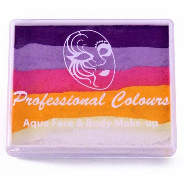PartyXplosion Split Cake Violet Lavender Pink Yellow White