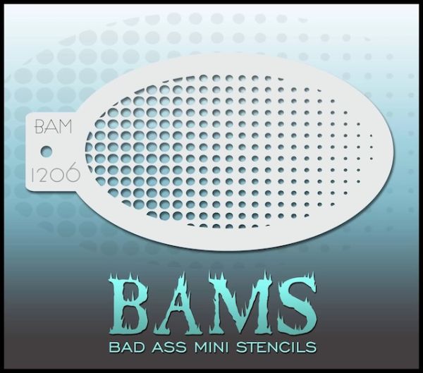 Bad Ass Bams Face Paint Template 1206