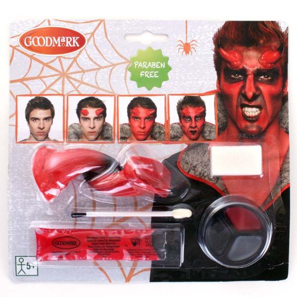 GoodMark Face Paint set with devil nose for Halloween