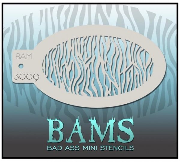 Bad Ass Bams Face Paint Template 3009