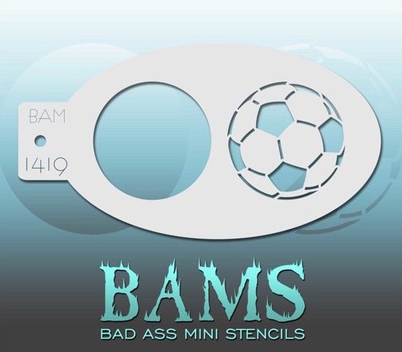 Bad Ass Bams Face Paint Template 1419