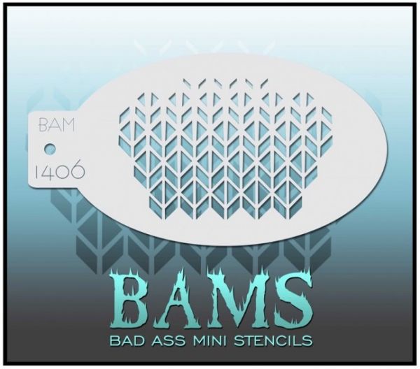 Bad Ass BAM stencil 1406