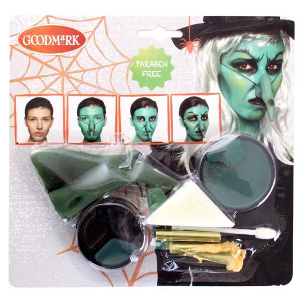 GoodMark Face Paint set with witch nose for Halloween