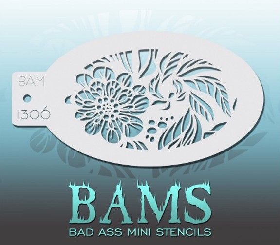 Bad Ass Bams Face Paint Template 1306